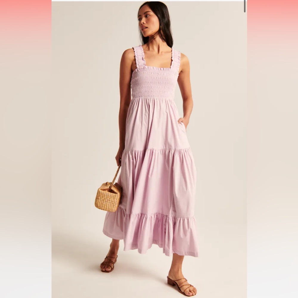 Abercrombie & Fitch - Smocked Bodice Easy Maxi Dress - NWT